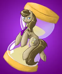 Size: 500x599 | Tagged: artist needed, derpibooru import, doctor whooves, hourglass, necktie, professor whooves, rule 63, safe, solo, the doctoress, time turner