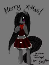 Size: 600x800 | Tagged: artist:mrs-ponylicious, christmas, cute, derpibooru import, heart, oc, piercing, safe, solo, unofficial characters only