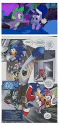 Size: 510x1079 | Tagged: safe, derpibooru import, edit, edited screencap, screencap, spike, twilight sparkle, twilight sparkle (alicorn), alicorn, pony, amy rose, archie comics, comic book, comic book meme, crossover, exploitable meme, meme, obligatory pony, sonic the hedgehog, sonic the hedgehog (series)