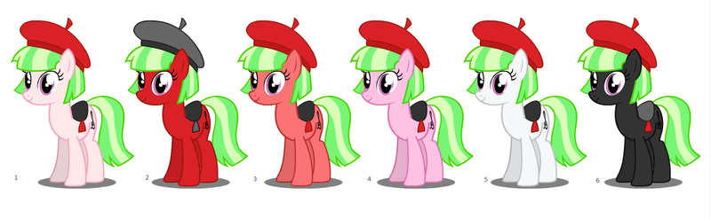 Size: 1439x445 | Tagged: alternate design, background human, critique requested, drama letter, ponified, safe, watermelody