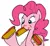Size: 944x870 | Tagged: artist needed, safe, derpibooru import, pinkie pie, earth pony, pony, eating, female, food, holding, hot dog, image, ketchup, messy eating, png, ponies eating meat, sauce, solo