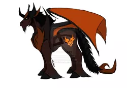 Size: 1024x709 | Tagged: artist:chibiorochimaru, ponified, predaking, safe, solo, transformers