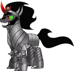 Size: 5500x5311 | Tagged: dead source, safe, artist:theshadowstone, derpibooru import, king sombra, pony, unicorn, absurd resolution, armor, full plate armor, plate armor, simple background, solo, transparent background, vector