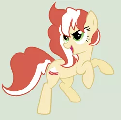 Size: 1024x1016 | Tagged: safe, artist:unoriginai, derpibooru import, oc, oc:velvet cake, unofficial characters only, earth pony, pony, goddamnit unoriginai, offspring, parent:pound cake, parent:pumpkin cake, parents:cakecest, product of incest, simple background, solo
