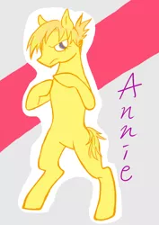 Size: 2480x3507 | Tagged: safe, artist:zonderdidi, derpibooru import, ponified, pony, annie, annie leonhardt, attack on titan, bipedal, solo