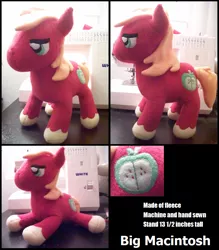 Size: 819x935 | Tagged: safe, artist:miiroku, derpibooru import, big macintosh, earth pony, pony, irl, male, photo, plushie, solo, stallion