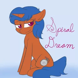 Size: 2000x2000 | Tagged: safe, derpibooru import, oc, oc:spiral dream, unofficial characters only, pony, unicorn, hypnosis, pocket watch, solo, spiral