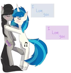 Size: 883x905 | Tagged: suggestive, artist:oddends, derpibooru import, octavia melody, vinyl scratch, confession, drool, drool string, female, kissing, lesbian, scratchtavia, shipping