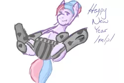 Size: 3000x2000 | Tagged: artist:twizzle, clothes, derpibooru import, female, happy new year, lingerie, /mlp/, oc, oc:bundle joy, pregnant, solo, solo female, spread legs, striped underwear, suggestive, underwear, unofficial characters only