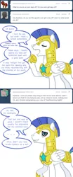 Size: 637x1536 | Tagged: artist:songoharotto, ask, ask aquilinus, comic, derpibooru import, oc, oc:aquilinus, royal guard, safe, solo, tumblr, unofficial characters only
