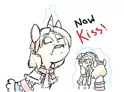 Size: 614x456 | Tagged: alice margatroid, artist:modern-warmare, derpibooru import, female, kirisame marisa, lesbian, mariali, now kiss, ponified, safe, touhou