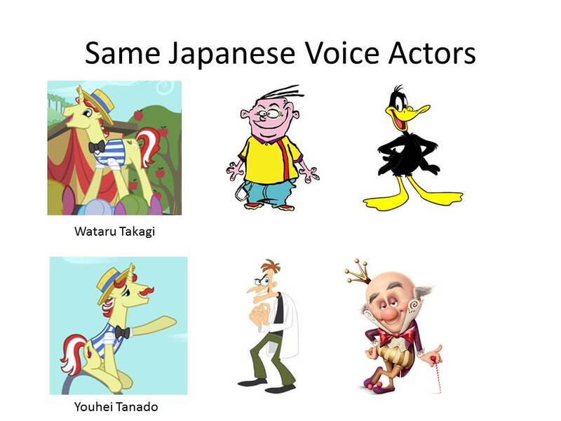 Size: 960x720 | Tagged: daffy duck, derpibooru import, eddy, ed edd n eddy, exploitable meme, flam, flim, flim flam brothers, heinz doofenshmirtz, japan, japanese, king candy, looney tunes, meme, phineas and ferb, safe, same voice actor, wataru takagi, wreck-it ralph, youhei tadano