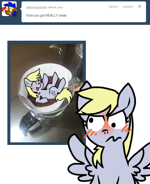 Size: 650x800 | Tagged: safe, derpibooru import, derpy hooves, pegasus, pony, askcafeownerderpy, coffee, female, mare, tumblr