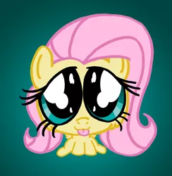 Size: 1400x1433 | Tagged: safe, artist:dragonblood6400, derpibooru import, fluttershy, cute, shyabetes, solo, tongue out