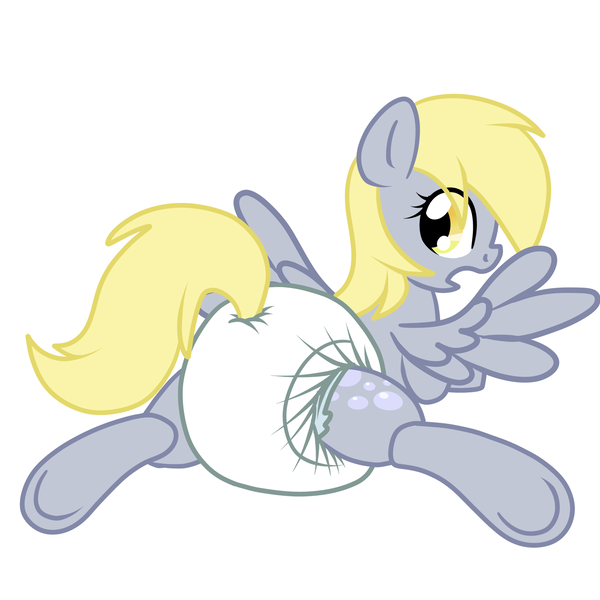 Size: 1500x1500 | Tagged: questionable, artist:fillyscoots42, derpibooru import, derpy hooves, pegasus, pony, bubble butt, cute, derpabetes, diaper, diaper fetish, female, mare, poofy diaper, solo