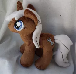 Size: 701x690 | Tagged: artist:caashley, derpibooru import, irl, photo, plushie, safe, silver spanner, solo