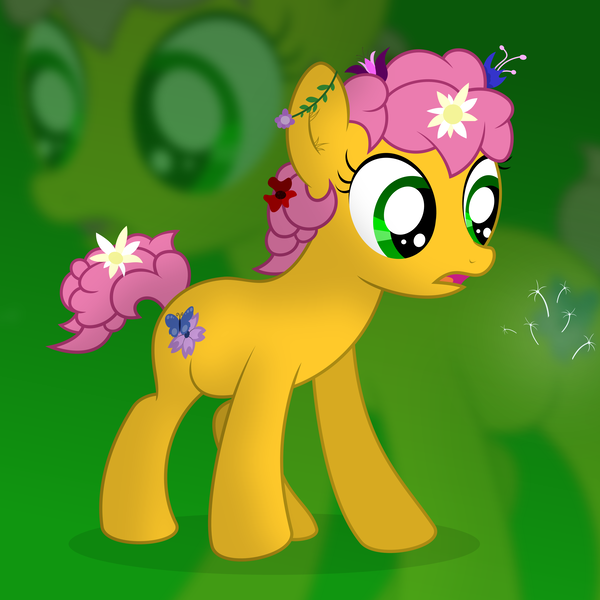 Size: 6000x6000 | Tagged: safe, artist:csillaghullo, derpibooru import, oc, unofficial characters only, earth pony, pony, absurd resolution, flower, solo