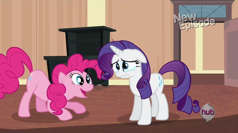 Size: 1920x1080 | Tagged: crying, derpibooru import, pinkie pie, rarity, rarity takes manehattan, safe, screencap