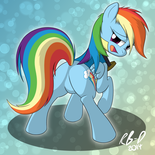 Size: 2100x2100 | Tagged: artist:rb-d, bedroom eyes, derpibooru import, featureless crotch, female, plot, rainbow dash, solo, solo female, suggestive, wonderbolt trainee uniform