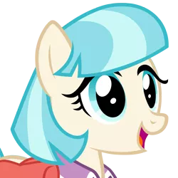 Size: 4129x4129 | Tagged: absurd resolution, artist:mrlolcats17, coco pommel, cute, derpibooru import, happy, portrait, rarity takes manehattan, safe, simple background, solo, transparent background, vector