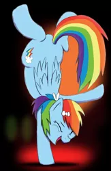 Size: 1307x2000 | Tagged: artist:themightycoolblender, dancing, derpibooru import, rainbow dash, safe, solo