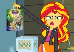 Size: 1016x720 | Tagged: safe, derpibooru import, sunset shimmer, equestria girls, digimon, digimon adventure 02, exploitable meme, meme, sunset is disgusted