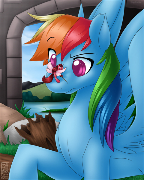 Size: 600x750 | Tagged: artist:skyheavens, derpibooru import, micro, rainbow dash, safe