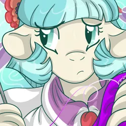 Size: 500x500 | Tagged: anthro, artist:akuoreo, coco pommel, derpibooru import, icon, rarity takes manehattan, safe, solo