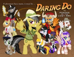 Size: 10000x7727 | Tagged: absurd resolution, artist:dentist73548, artist:tygerbug, daring do, derpibooru import, indiana jones, raiders of the lost ark, safe, scootaround, vector