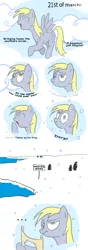 Size: 1750x5000 | Tagged: safe, artist:vunlinur, derpibooru import, derpy hooves, pegasus, penguin, pony, comic, female, mare, north pole, went north to get the southern birds