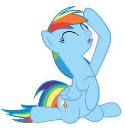 Size: 4063x4146 | Tagged: safe, artist:paulyvectors, derpibooru import, rainbow dash, pegasus, pony, absurd resolution, drama queen, eyes closed, female, incorrect leg anatomy, mare, simple background, solo, transparent background, vector, whining