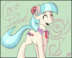 Size: 1024x819 | Tagged: safe, artist:tlatophat, derpibooru import, coco pommel, rarity takes manehattan, solo
