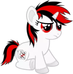 Size: 4983x5000 | Tagged: safe, artist:age3rcm, derpibooru import, oc, oc:blackjack, unofficial characters only, pony, unicorn, fallout equestria, fallout equestria: project horizons, fanfic, absurd resolution, colored, cutie mark, ear fluff, fanfic art, female, filly, hoof fluff, hooves, horn, simple background, sitting, solo, transparent background, vector