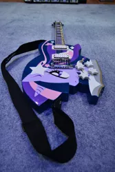 Size: 3072x4608 | Tagged: artist:ghostofwar909, custom, derpibooru import, guitar, safe, twilight sparkle