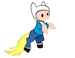 Size: 792x612 | Tagged: adventure time, artist:vikkyruiz1618, derpibooru import, finn the human, ponified, safe, solo, why, why not