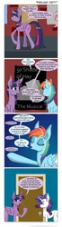 Size: 600x2189 | Tagged: suggestive, artist:deusexequus, derpibooru import, fluttershy, rainbow dash, rarity, twilight sparkle, twilight sparkle (alicorn), alicorn, pony, rarity takes manehattan, 50 shades of grey: the musical, 50 shades of hay, comic, female, fifty shades of grey, implied masturbation, impossibly large ears, mare, the book of mormon