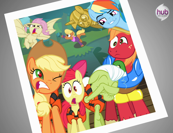 Size: 597x461 | Tagged: safe, derpibooru import, apple bloom, applejack, big macintosh, fluttershy, granny smith, ms. harshwhinny, rainbow dash, bat pony, pony, bats!, pinkie apple pie, crossing the memes, derp, exploitable meme, floaty, flutterbat, hub logo, hubble, inflatable, lifejacket, meme, memeception, photobomb, race swap, red eye, smugdash, the hub, twilight scepter, unprofessional, water wings