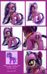 Size: 1239x1947 | Tagged: safe, artist:deekary, derpibooru import, oc, oc:purple tinker, unofficial characters only, pony, unicorn, brushable, custom, figurine, necklace, solo, toy, transgender, wrench