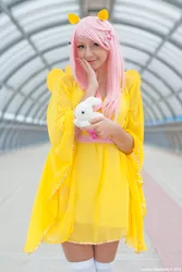 Size: 602x900 | Tagged: artist:saru-cosplay, cosplay, derpibooru import, fluttershy, human, irl, irl human, photo, safe, solo