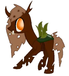 Size: 404x449 | Tagged: artist:rainbowsxarexcool, brown changeling, changeling, derpibooru import, oc, safe, simple background, solo, transparent background, unofficial characters only, vector
