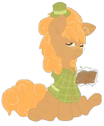 Size: 463x562 | Tagged: safe, artist:princessamity, derpibooru import, oc, unofficial characters only, pony, unicorn, aura, book, clothes, glasses, hat, looking at you, magic, pixel art, shawl, simple background, sitting, solo, sparkles, unamused