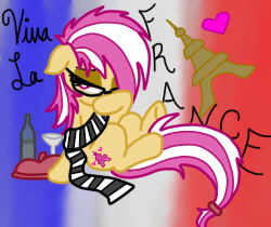 Size: 250x210 | Tagged: artist:wolfchic345, clothes, derpibooru import, eiffel tower, france, glasses, heart, oc, safe, scarf, solo, unofficial characters only, wine