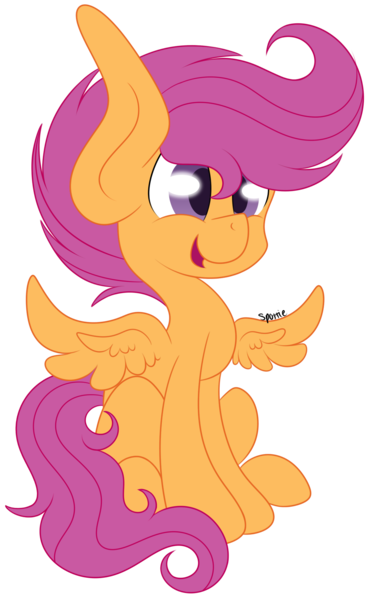 Size: 1119x1805 | Tagged: artist:that-spotted-unicorn, derpibooru import, safe, scootaloo, solo