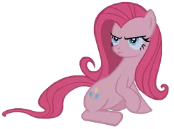 Size: 673x499 | Tagged: artist:colossalstinker, derpibooru import, flutterbitch, fluttershy, pinkamena diane pie, pinkie pie, recolor, safe, simple background, solo, transparent background, vector