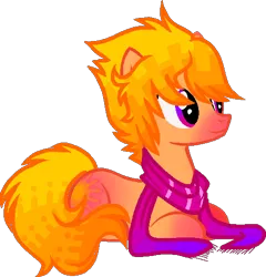 Size: 492x513 | Tagged: safe, artist:k-ouha, derpibooru import, oc, unofficial characters only, earth pony, pony, clothes, scarf, solo