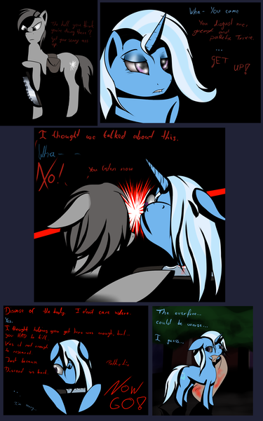 Size: 2500x4000 | Tagged: artist:lupo-lycanth, ask, comic, derpibooru import, grimdark, trixie, tumblr