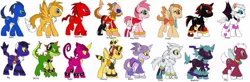Size: 1127x369 | Tagged: amy rose, artist:c8lin-the-hedgie, big the cat, blaze the cat, charmy bee, chip, cream the rabbit, derpibooru import, doctor eggman, dragon, dragonified, espio the chameleon, knuckles the echidna, mephiles the dark, miles "tails" prower, ponified, rouge the bat, safe, shadow the hedgehog, silver the hedgehog, sonic the hedgehog, sonic the hedgehog (series), vector the crocodile