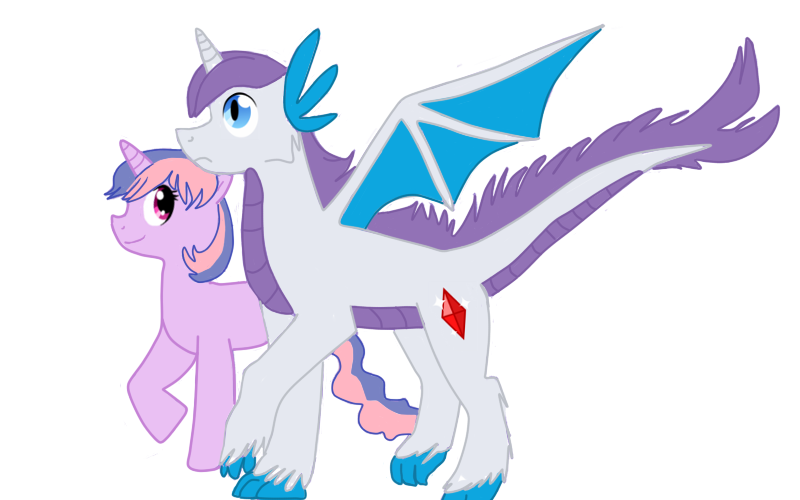 Size: 800x500 | Tagged: artist:cat4lyst, colored, derpibooru import, dracony, hybrid, interspecies offspring, magical lesbian spawn, my little pony genesis, oc, oc:gem, oc:glitter sparkle, offspring, older, parent:pinkie pie, parent:rarity, parent:spike, parents:sparity, parents:twinkie, parent:twilight sparkle, safe, unofficial characters only