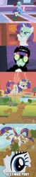 Size: 480x2348 | Tagged: safe, derpibooru import, edit, edited screencap, screencap, lotus blossom, rarity, pony, unicorn, green isn't your color, look before you sleep, over a barrel, sisterhooves social, best pony, cucumber, hair curlers, hub logo, image macro, mud, mud mask, mud pony, pun, text