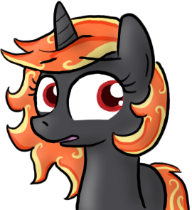 Size: 270x295 | Tagged: safe, artist:paperponi, derpibooru import, oc, oc:incendia, unofficial characters only, pony, fanfic:antipodes, solo